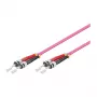 Patch kabelis LWL Duplex OM4 (Multimode, 50/125) ST/ST, LSZH, 3m, Good Connections®