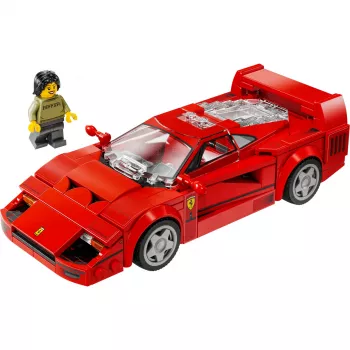 LEGO Speed Champions Ferrari F40 Supercar būvējams auto modelis bērniem no 9 gadiem ar šofera minifigūru
