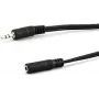 Audio pagarinātāja kabelis e p B 125/5 LOSE — 3,5 mm vīrišķais uz 3,5 mm sievišķo, 5 m, melns