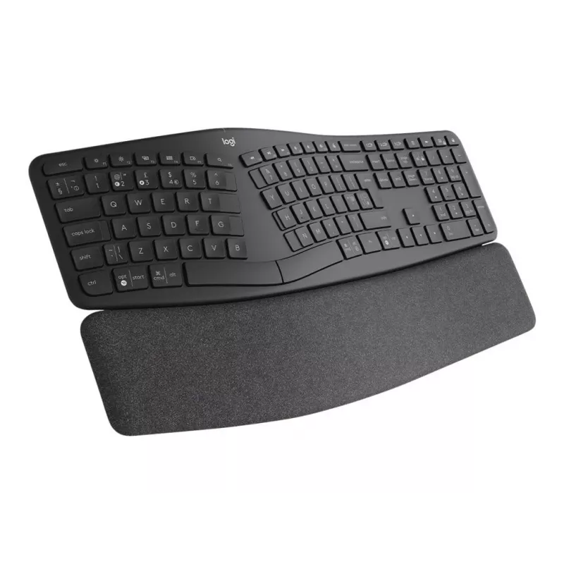 Logitech ERGO K860 - Bezvadu tastatūra - 2.4 GHz, Bluetooth 5.0 - QWERTY - GB - Grafīta