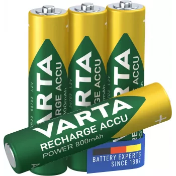 VARTA HR03 AAA uzlādējamas baterijas 800 mAh 4 gab. Zaļš