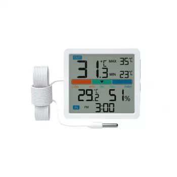 Termometrs-Higrometrs MANTA MTO002W ar ārējo sensoru (150 cm)