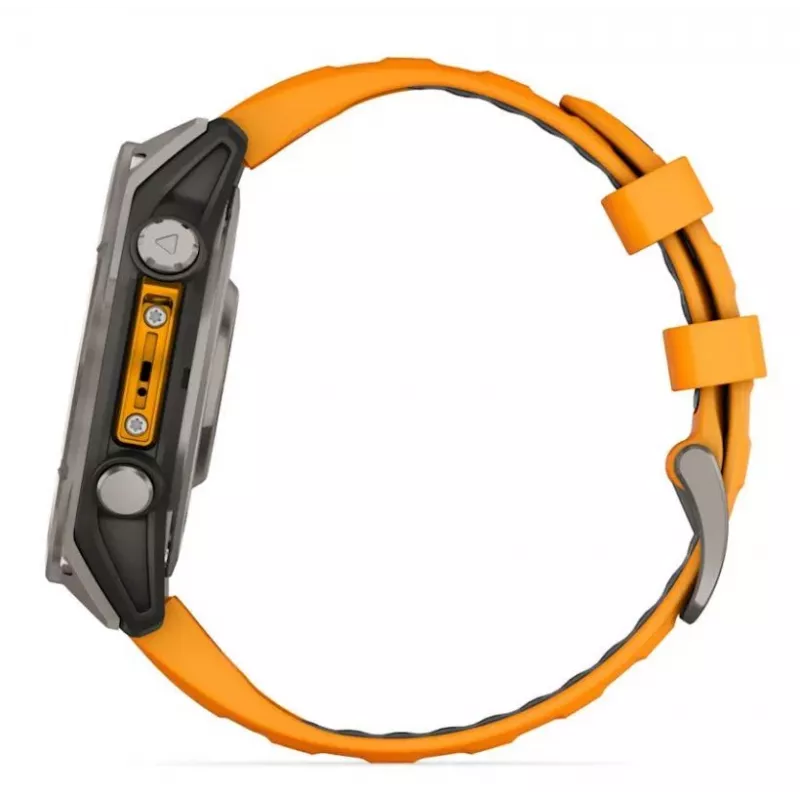 Garmin fenix 8 3.56 cm (1.4) AMOLED 47 mm Digitāls 454 x 454 pikseļi Skārienekrāns Grafīts Wi-Fi GPS (satelīts)