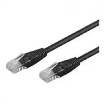 Wentronic Goobay CAT 6 Patch Kabelis, U/UTP, Melns, 7.5 m - CCA Vara Maisījums (68686)