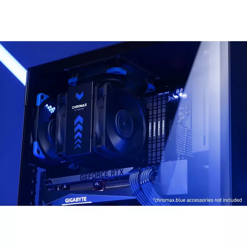 CPU dzesētājs Noctua NH-U12A CHROMAX.BLACK – 120 mm divi ventilatori, 158 mm augstums, LGA 1200, 2000 RPM