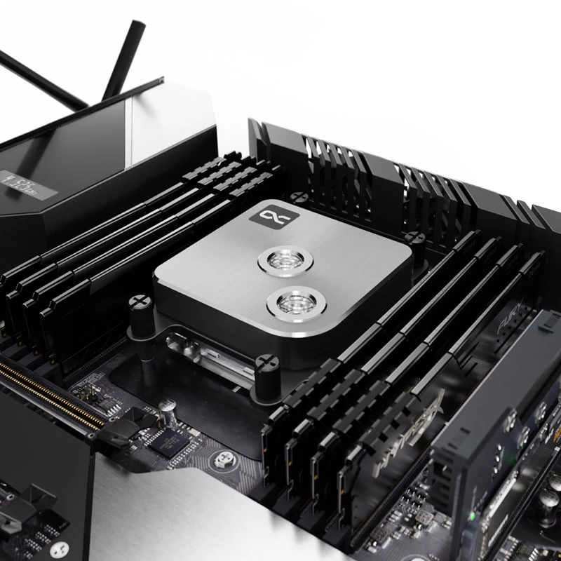 Alphacool Core 1 13444 sudraba CPU ūdens bloks, LGA1700/LGA1851/AM4/AM5