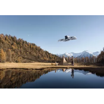Drone DJI Flip 4 ar 48 MP kameru, 4K (3840x2160), 3110 mAh akumulators, 16 m/s, 14 000 m darbības rādiuss, 4 rotori, 0.249 kg, Melns/Balts