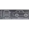 Būvkomplekts Cobi Trabant 601 — 72 detaļas, miniatūrs modeļauto konstruktors
