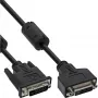 InLine DVI-D kabelis 24+1 vīriešu/sieviešu, Dual Link, 2 ferīta serdeņi, 3 m