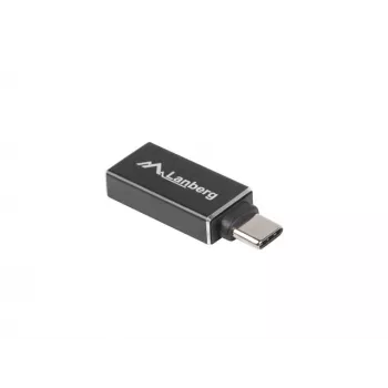 LANBERG Adapter USB-C (vīrišķais) uz USB-A (sieviešu) 3.1 melns
