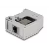 DeLOCK DIN sliedes adapteris RJ45 ligzda - RJ45 ligzda Cat.6A Pelēks