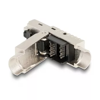 DeLOCK RJ45 spraudnis lauka montāžai Cat.6A ar kabeļa blīvslēgu un putekļu vāciņu