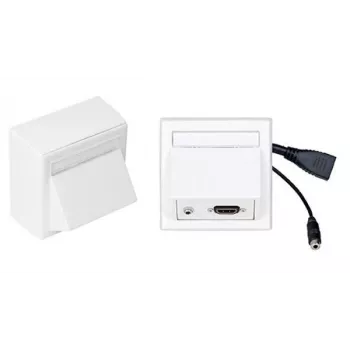 HDMI adapteris Wiktors Vivolink WI221170 ar 3,5 mm audio ligzdu, balts