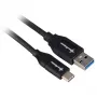 Sharkoon USB 3.2 Gen 2 kabelis USB-A ligzda > USB-C melns 1 metrs - datu kabelis