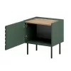 Naktsgaldiņu komplekts ONDA 2 gab., 50×40×H54 cm, zaļš, MDF/skaidu plātne, 16 mm rāmis
