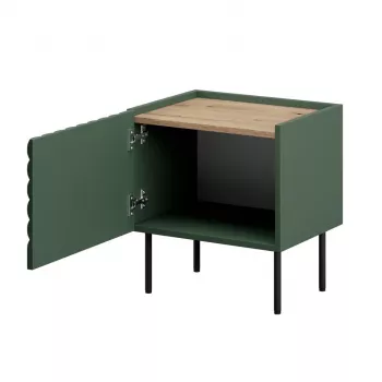 Naktsgaldiņu komplekts ONDA 2 gab., 50×40×H54 cm, zaļš, MDF/skaidu plātne, 16 mm rāmis