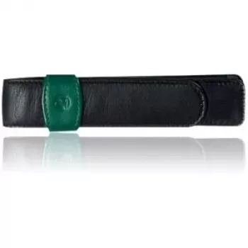 Rakstāmpiederumu maciņš Pelikan leather TG22 melns-zaļš (923722)