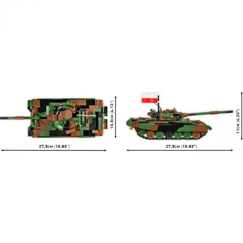 Būvkomplekts COBI T-72M1R PL/UA Bruņotie spēki 724 gab.