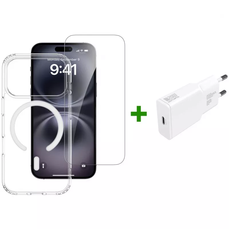 4smarts 3in1 Premium Starter Set Apple iPhone 17 Pro, MagSafe saderīgs