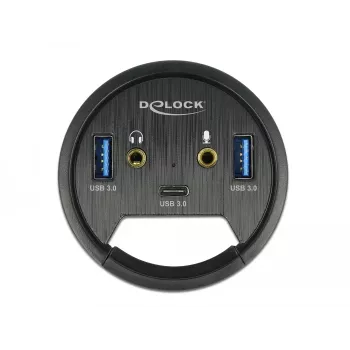 DeLOCK 62794 USB 3 Portu Iegultais Galda Hubs