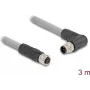 DeLOCK sensor/aktuatora kabelis 80549 3 m RST M12 Pelēks