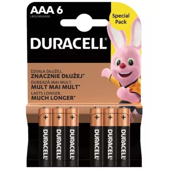 Baterijas Duracell AAA R03 6 gab.