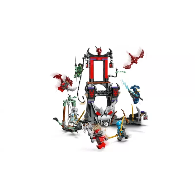 Konstruktors LEGO NINJAGO 71841 Pūķu ciemats — 305 detaļas, 6 minifigūras, vecums 7+