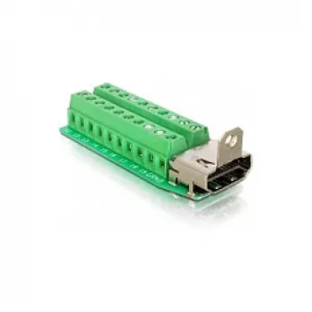 Adapteris HDMI sievišķais uz Termināļu bloku 20pin DeLOCK 65168