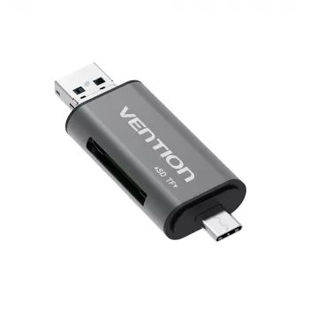 Vention USB 3.0 Daudzfunkciju karšu lasītājs pelēks metāls