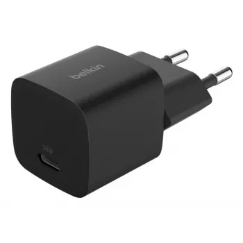 Belkin BOOSTCHARGE 25W USB-C lādētājs Power Delivery Melns – ātrs USB-C PD 25W sienas adapteris