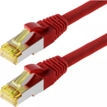 Tīkla kabelis Helos S/FTP (PIMF) CAT 6a 20m Sarkans
