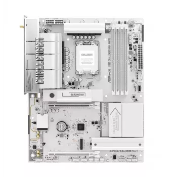 Mātesplate ASROCK B860 Challenger WiFi (Intel 1851) — balta