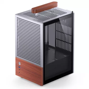 PC korpuss Jonsbo T6, Mini-Tower, Mini-ITX, Sudrabs