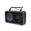 Muse M-06DS 2-joslu pārnēsājamais radio, AUX ieeja, pelēks