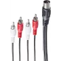 shiverpeaks BS10402 Audio kabelis 1,5 m DIN (5-pin) 4 x RCA Melns