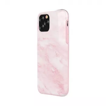 Telefona maciņš Devia Marble sērija iPhone 11 Pro Max, rozā, aizsargājošs cietais apvalks