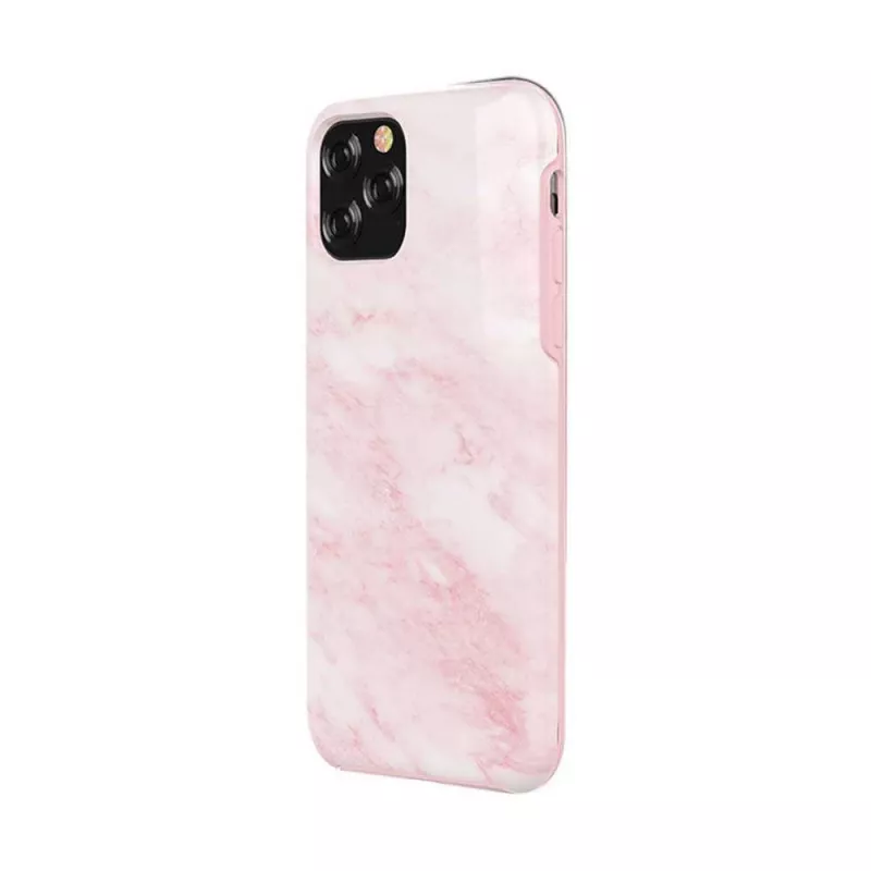 Telefona maciņš Devia Marble sērija iPhone 11 Pro Max, rozā, aizsargājošs cietais apvalks