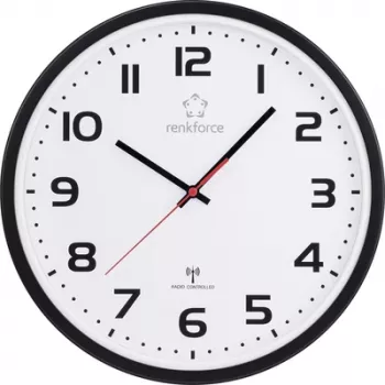 Renkforce RF-6826036 Sienas pulkstenis 320 mm x 45,5 mm Melns