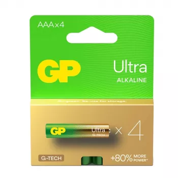 Alkaline baterijas LR03 /AAA GP Ultra 4 gab.