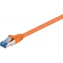Wentronic Goobay CAT 6a Patch kabelis, S/FTP (PiMF), Oranžs, 7.5 m - LSZH halogēnu nesaturošs, Varš (93851)