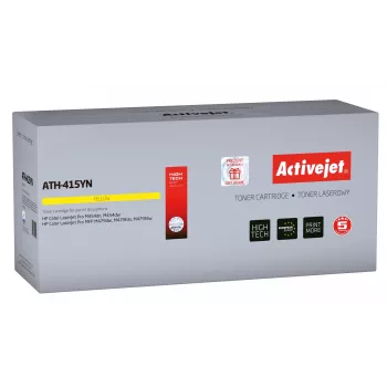 Activejet ATH-415YN Toner (aizstāj HP 415A W2032A; Supreme; 2100 lpp; dzeltena) ar mikroshēmu