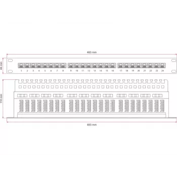 Alantec PK013 - Gigabit Ethernet - RJ-45 - Cat5e - U/UTP (UTP) - 22/26 - Melns (PK013)