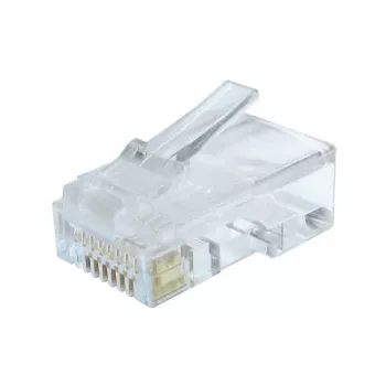 Gembird LC-8P8C-002/100 Vadu savienotājs RJ-45 Caurspīdīgs