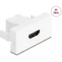 DeLOCK 90850 Kontaktligzda 2 x HDMI Balts Vīrišķais Savienotājs