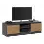 TV statīvs Top e Shop RTV 120 ANTR/ARTIS — 1200×400×360 mm, antracīta krāsas virsma un rāmis, skaidu plātne, 2 plaukti