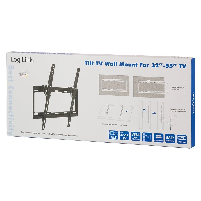 TV stiprinājums LogiLink BP0012 139,7 cm (55 collas) Melns