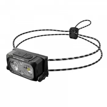 Galvaslampa Nitecore NU21 360 lūmeni Midnight Shadow — kompakta uzlādējama galvaslampa, 360 lm jauda