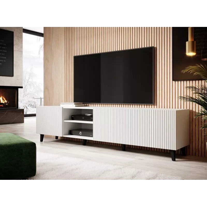 Cama RTV skapis PAFOS 200x42x52 balts matēts