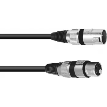 Skaļruņu kabelis PSSO XLR 2x2.5 mm², 3 m, melns