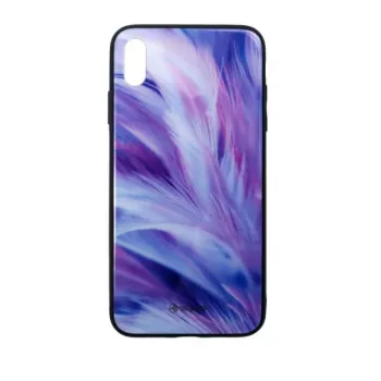 Telefona maciņš Tellur Cover Glass Print iPhone XS Max — aizmugures aizsargājošs drukāta stikla vāciņš